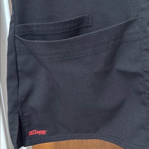 Grey's Anatomy Black Scrub Top - Picture 3 of 4